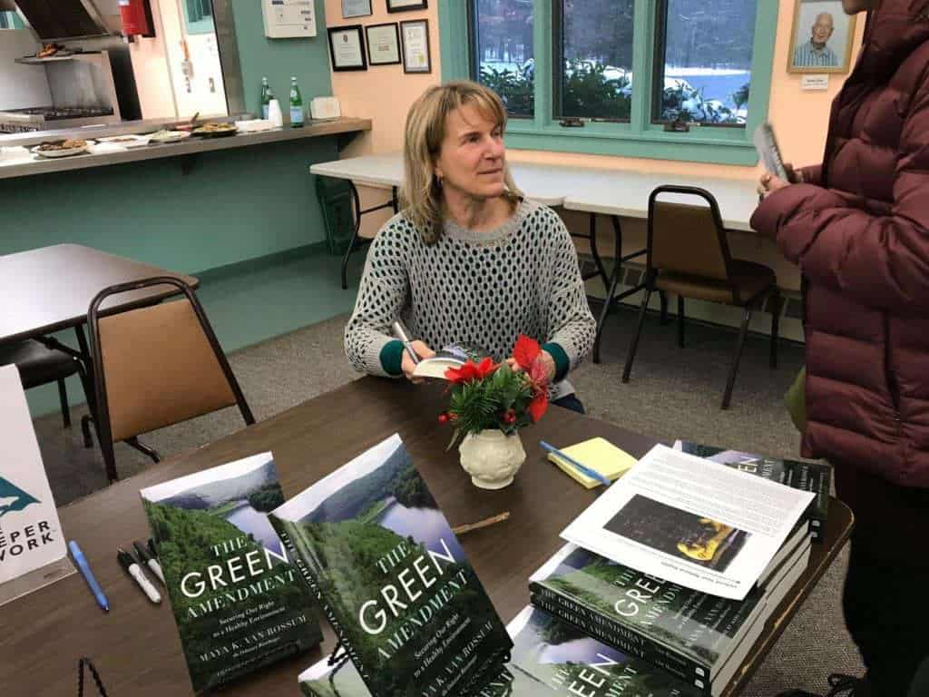 Maya Van Rossum at a book signing in Eldred, N.Y. on Dec. DC