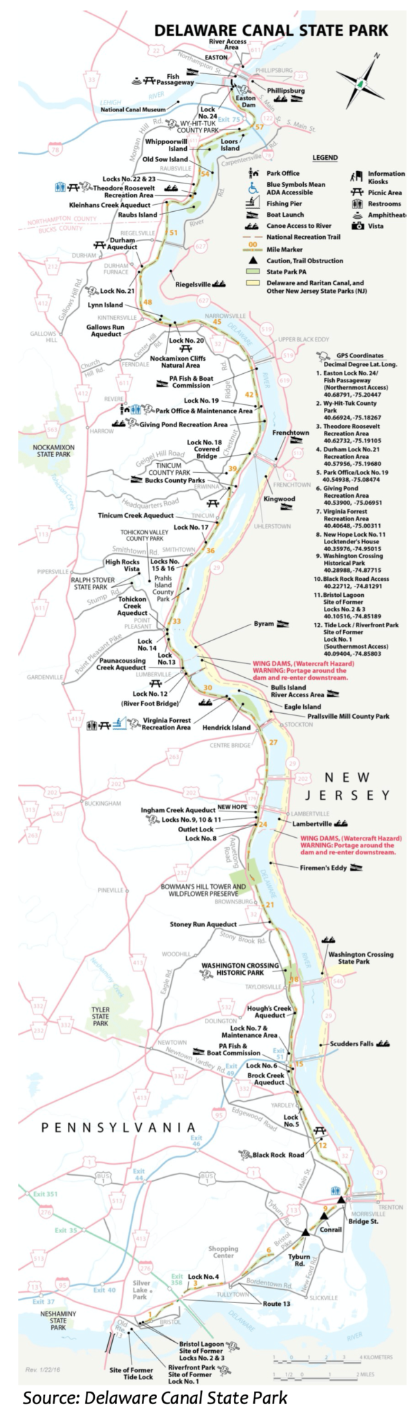 Group Dowsing For Money To Water The Delaware Canal Delaware Currents   DCSS Map 604x2048 
