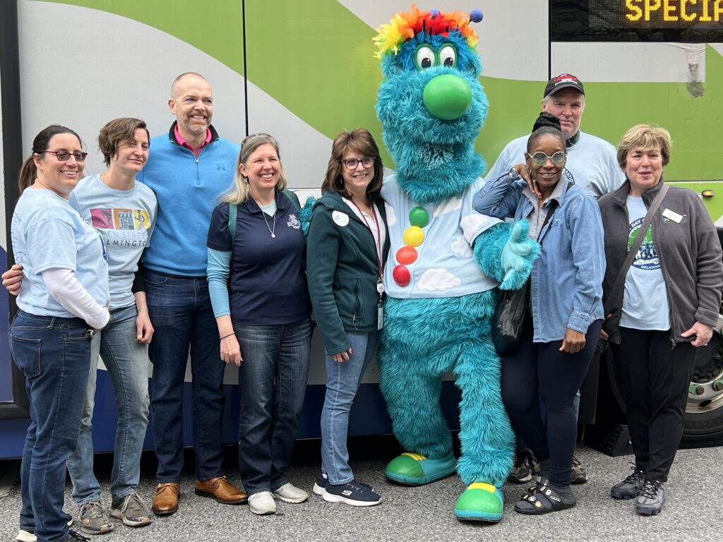 Tropo - Clean air mascot for Delaware) and friends