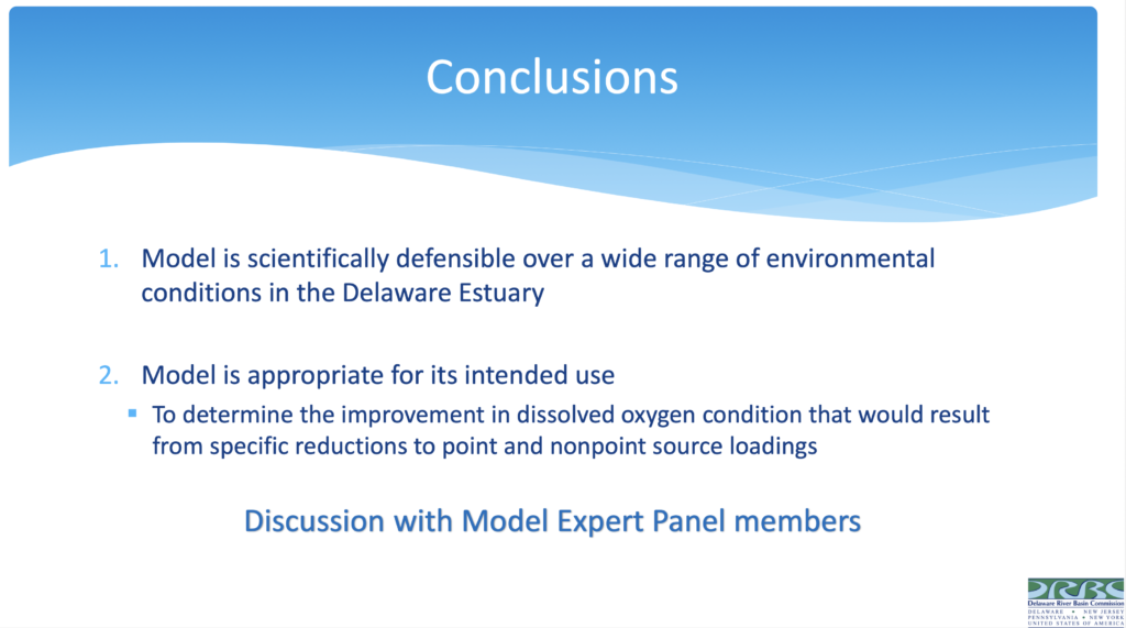 Conclusions from model expert panel