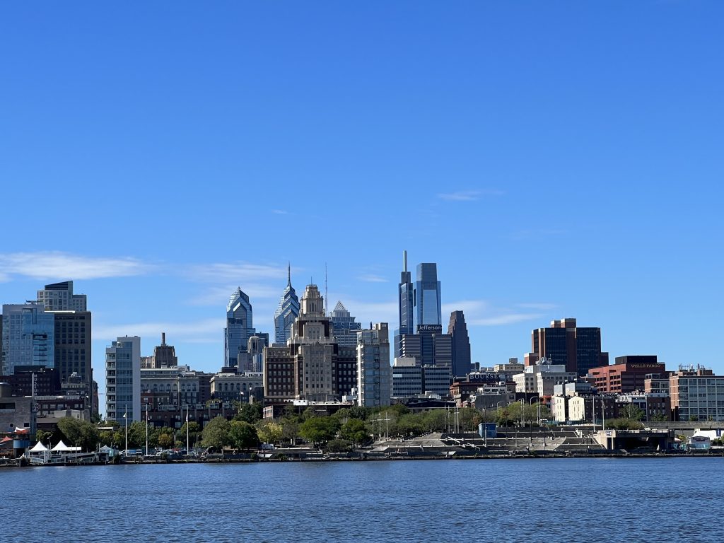 A skyline of Philadelphia