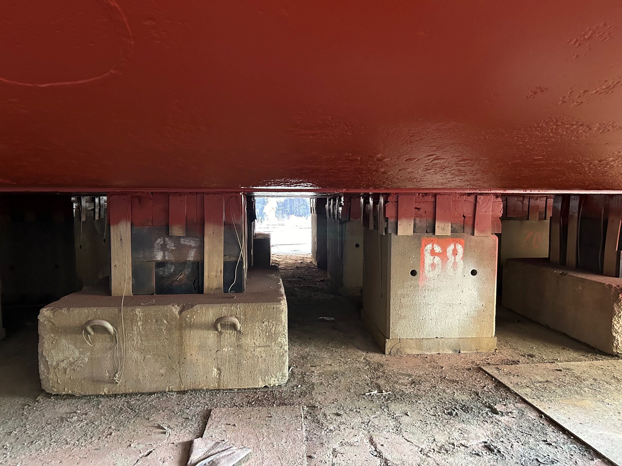 Beneath the belly of the Battleship New Jersey - Delaware Currents
