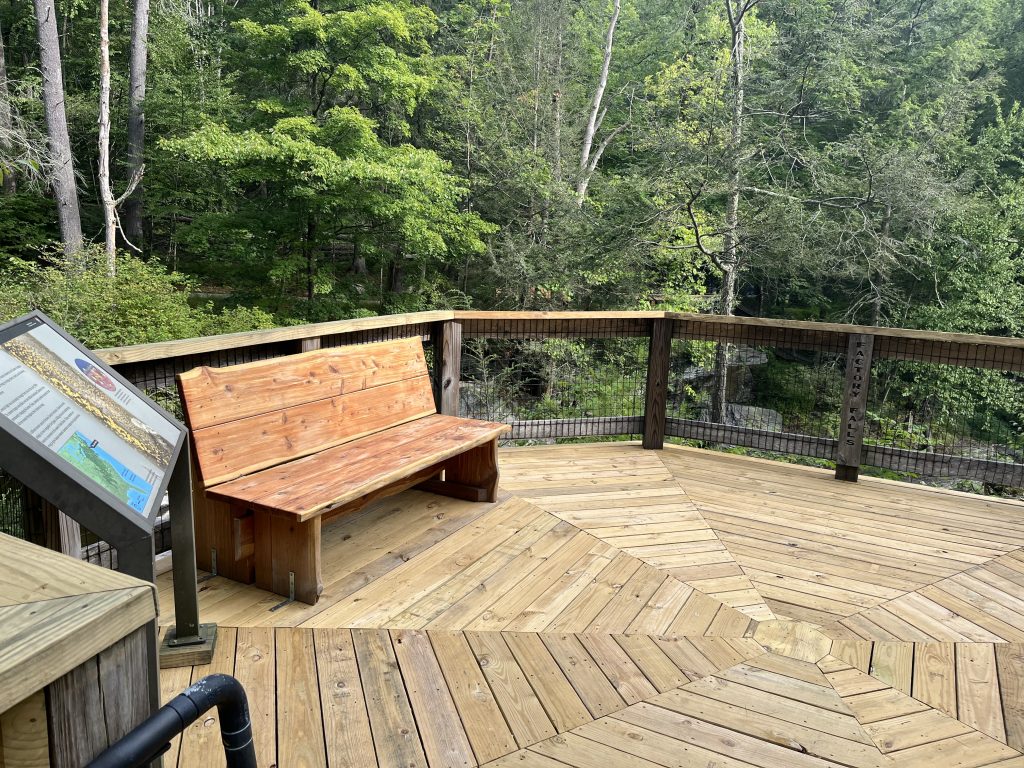 Observation areas are among the newly repaired sections of George W. Childs Park in the Delaware Water Gap National Recreation Area. Photo provided by NPS