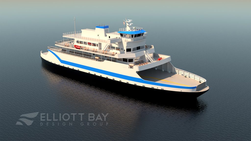 A rendering of the new hybrid vessel. Photo provided by the Delaware River and Bay Authority