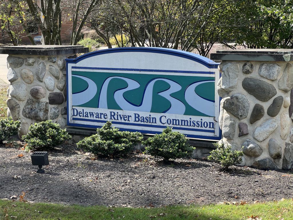 Delaware River Basin Commission outside its office in Ewing, N.J. 