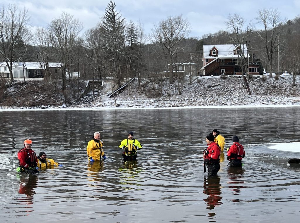 Divers in the river