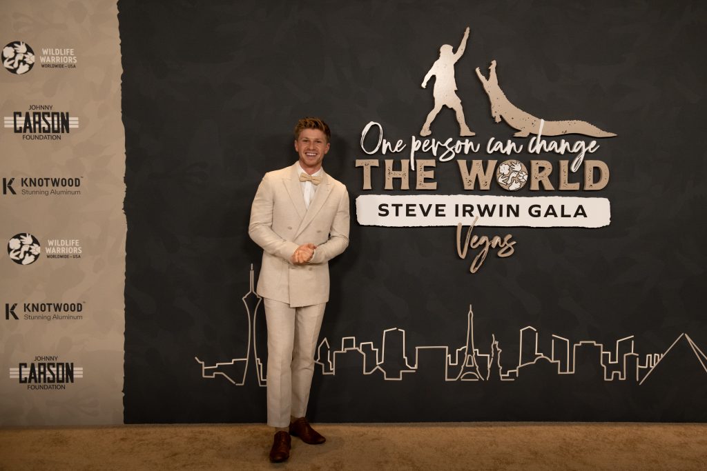 Robert Irwin, son of Steve Irwin, of "Crocodile Hunter" fame, headlined a gala in Las Vegas where he spoke of carrying on his father's legacy of conservation efforts. Photo provided