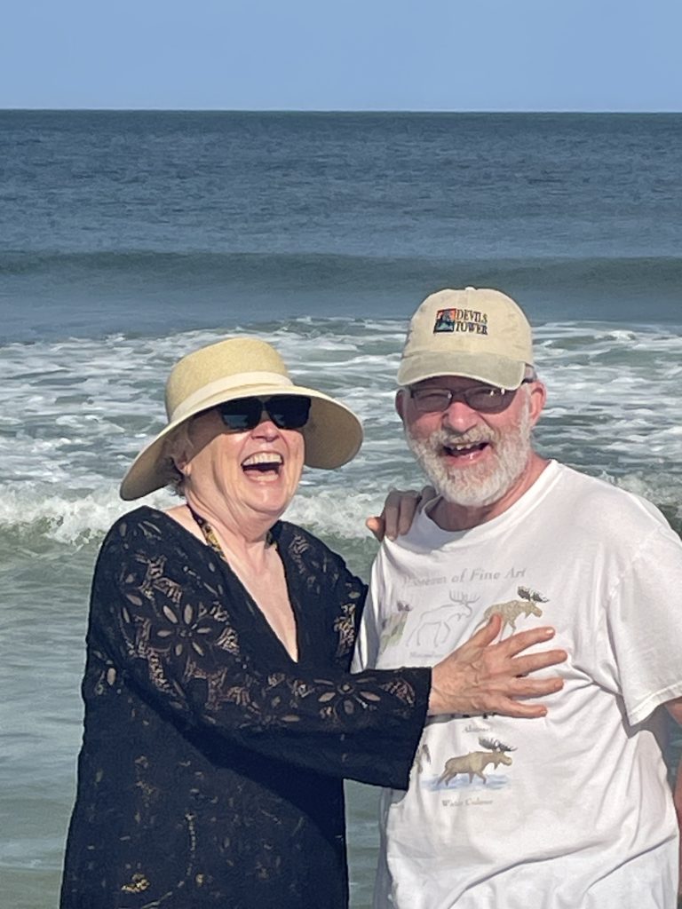 couple by ocean