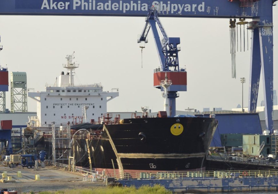 South Korean President Lee Jae Myung last month visited the Hanwha Shipyard in South Philadelphia. Photo by R'lyeh Imaging