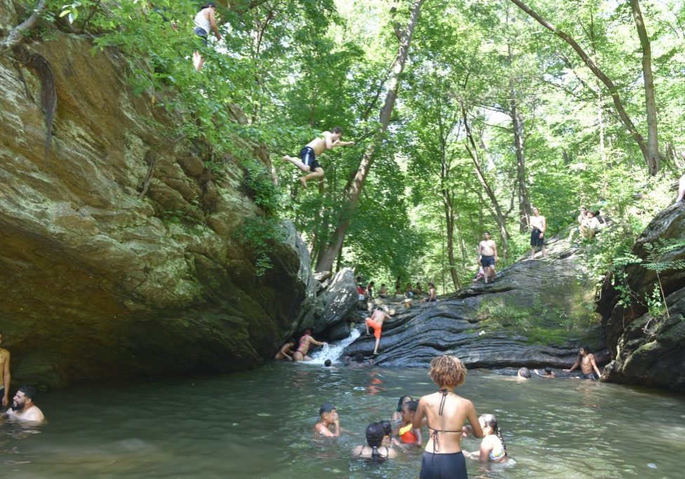 Swimming in a creek