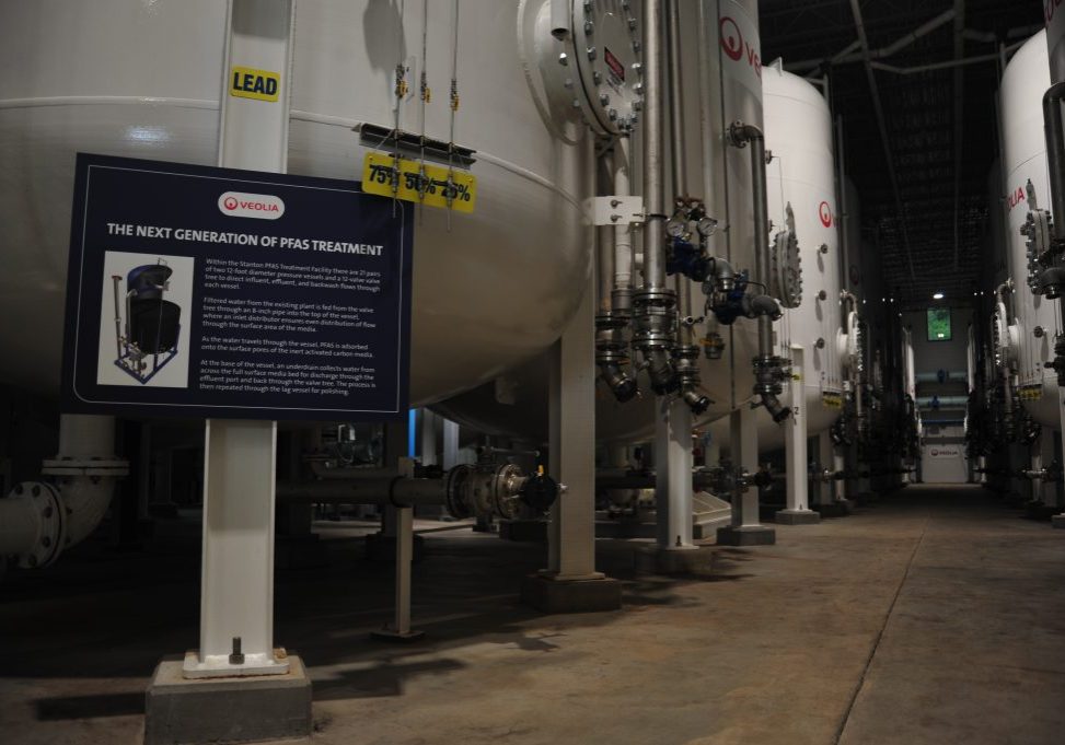The water company Veolia has a new plant in Delaware that is designed to filter out "forever chemicals" known as PFAS that have been linked to a range of adverse health effects. Photo by Maddy Lauria