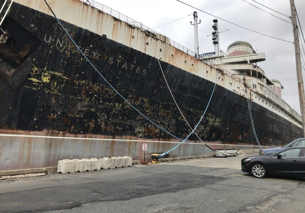 The SS United States berthed in Philadelphia has been ordered by a federal judge to find a new home. PHOTO BY MEG MCGUIRE