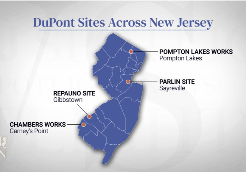 Map of sites