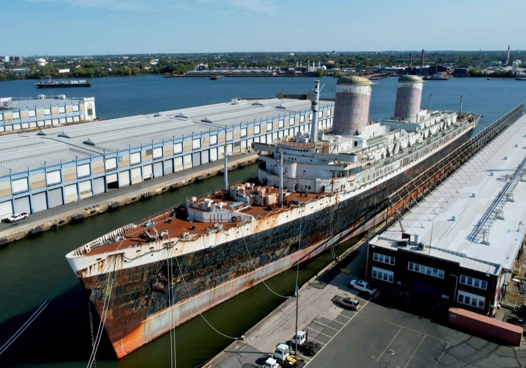 The SS United States is scheduled to depart its longtime Philadelphia home in the wee hours of Saturday, according to officials. 