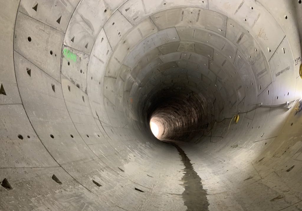 A tunnel in Washington, D.C., used to capture sewer overflow. Photo provided by DC Water & Sewer Authority 