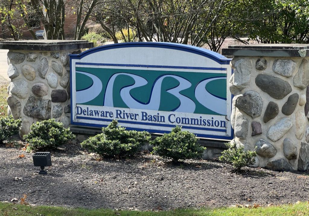 Delaware River Basin Commission outside its office in Ewing, N.J. 